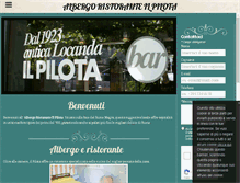 Tablet Screenshot of albergoristoranteilpilota.com